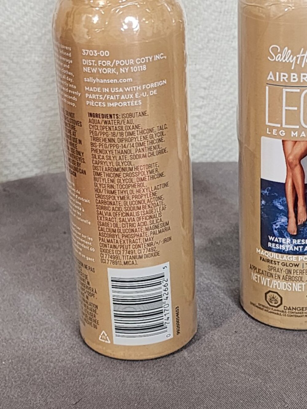 Sally Hansen Airbrush Legs Water Resistant 4.4oz Spray On Makeup Fairest Glow 2 - Picture 7 of 16